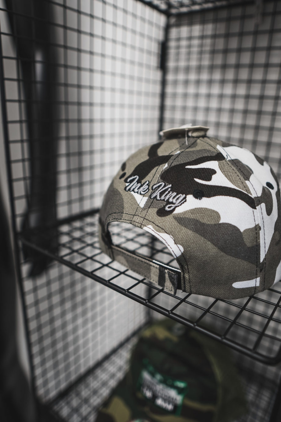 Grey Camo International Strap Back Hat