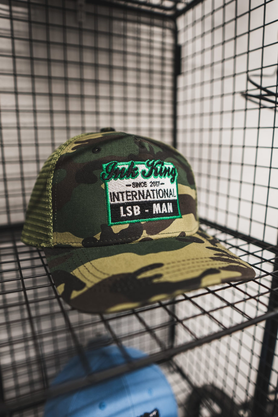 Green Camo International Trucker Hat